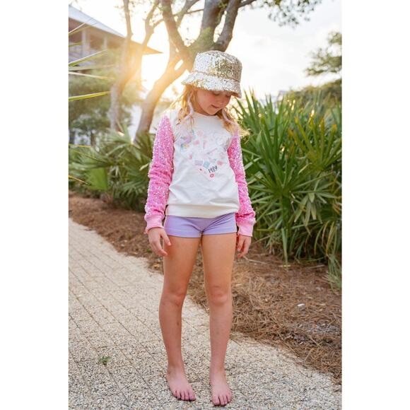 Love & Grow Bejeweled Swiftie Sweatshirt Size 7 - Picture 3 of 7